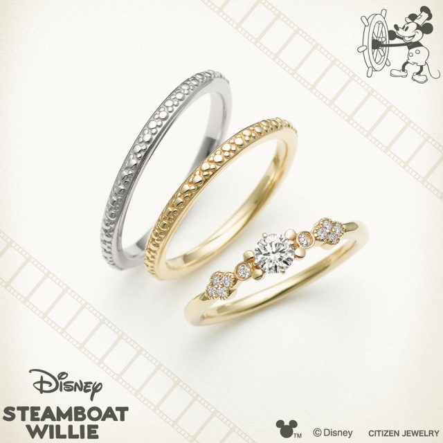 ディズニー スチームボートウィリー ジョリー ラフ エンゲージリング Disney Steamboat Willie ディズニー スチームボートウィリー Disney Steamboat Willie 結婚指輪 婚約指輪のjkplanet 公式サイト