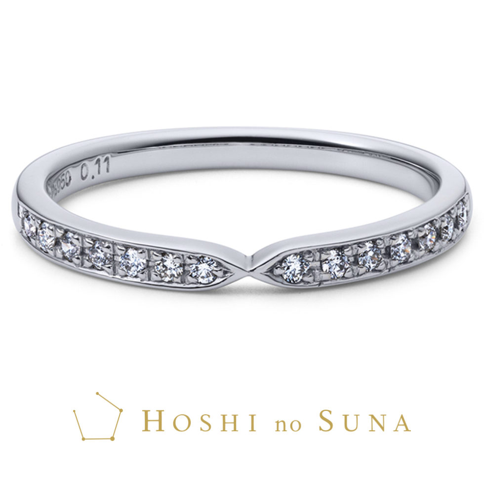 HOSHI no SUNA 星の砂 プラチナ ダイヤ リング  アルビレオファッション