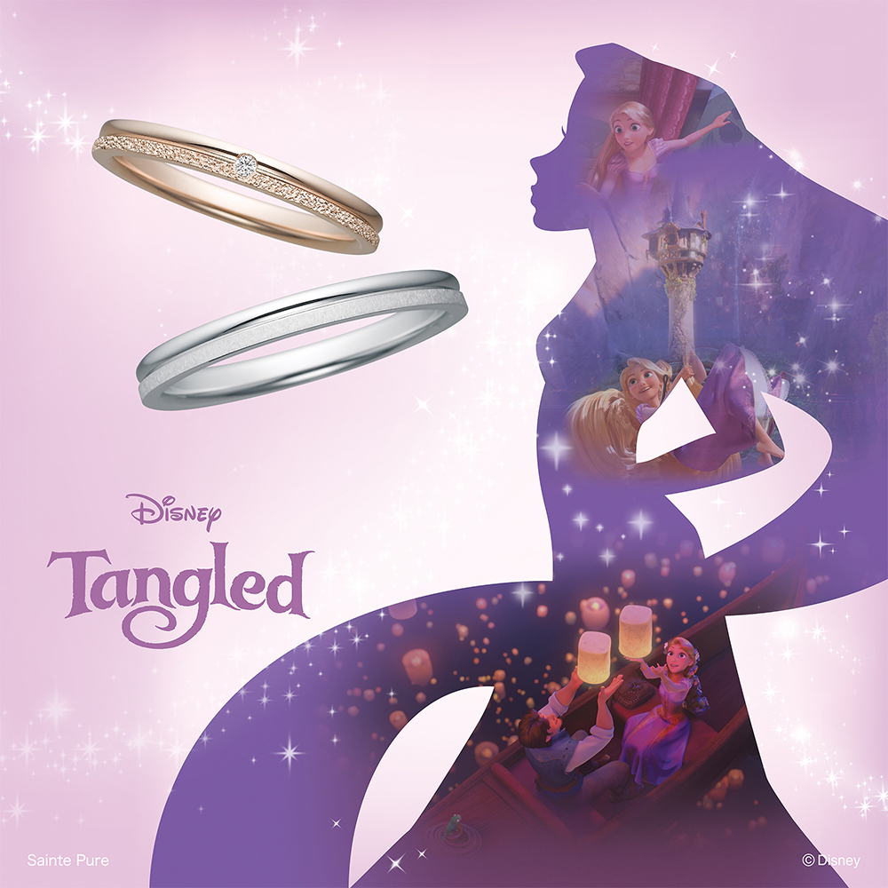 Disney Tangled ディズニー ラプンツェル One Wish ひとつの願い 結婚指輪 ディズニー ラプンツェル Disney Tangled Rapunzel 結婚指輪 婚約指輪のjkplanet 公式サイト