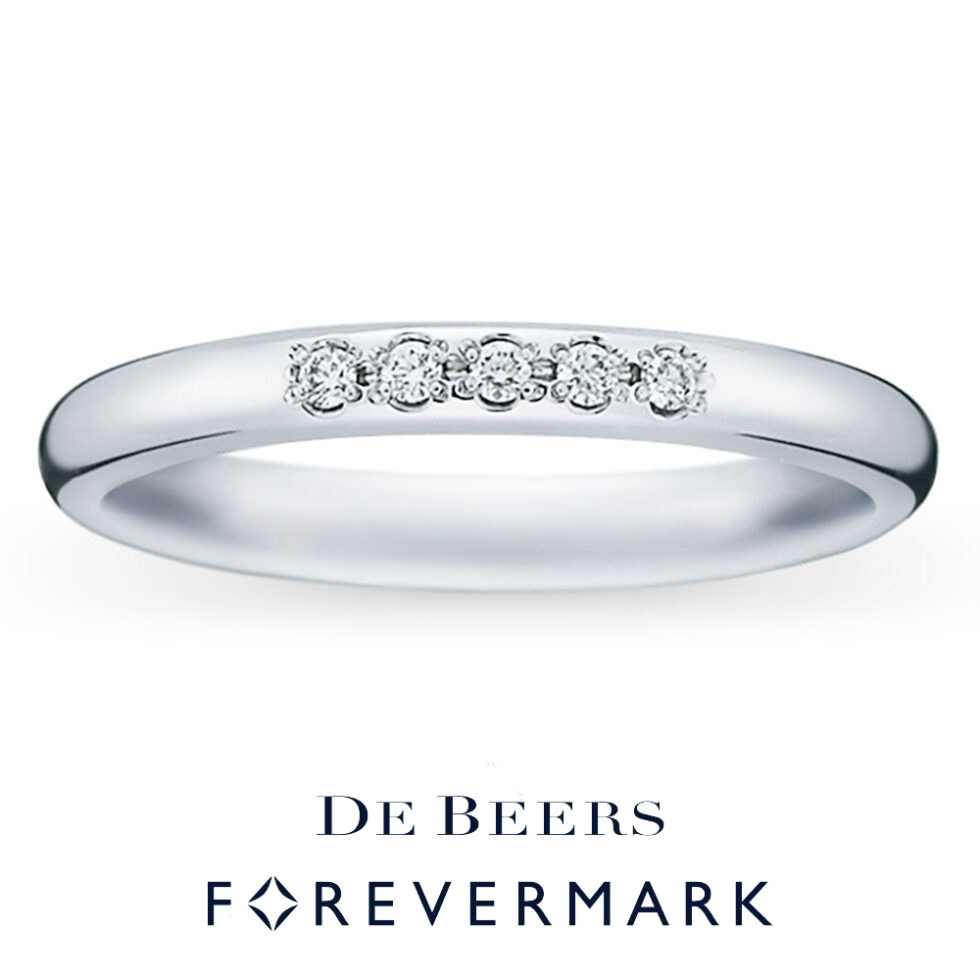 デビアス フォーエバーマーク 結婚指輪 AMR011PT AMR013PT(FWR151